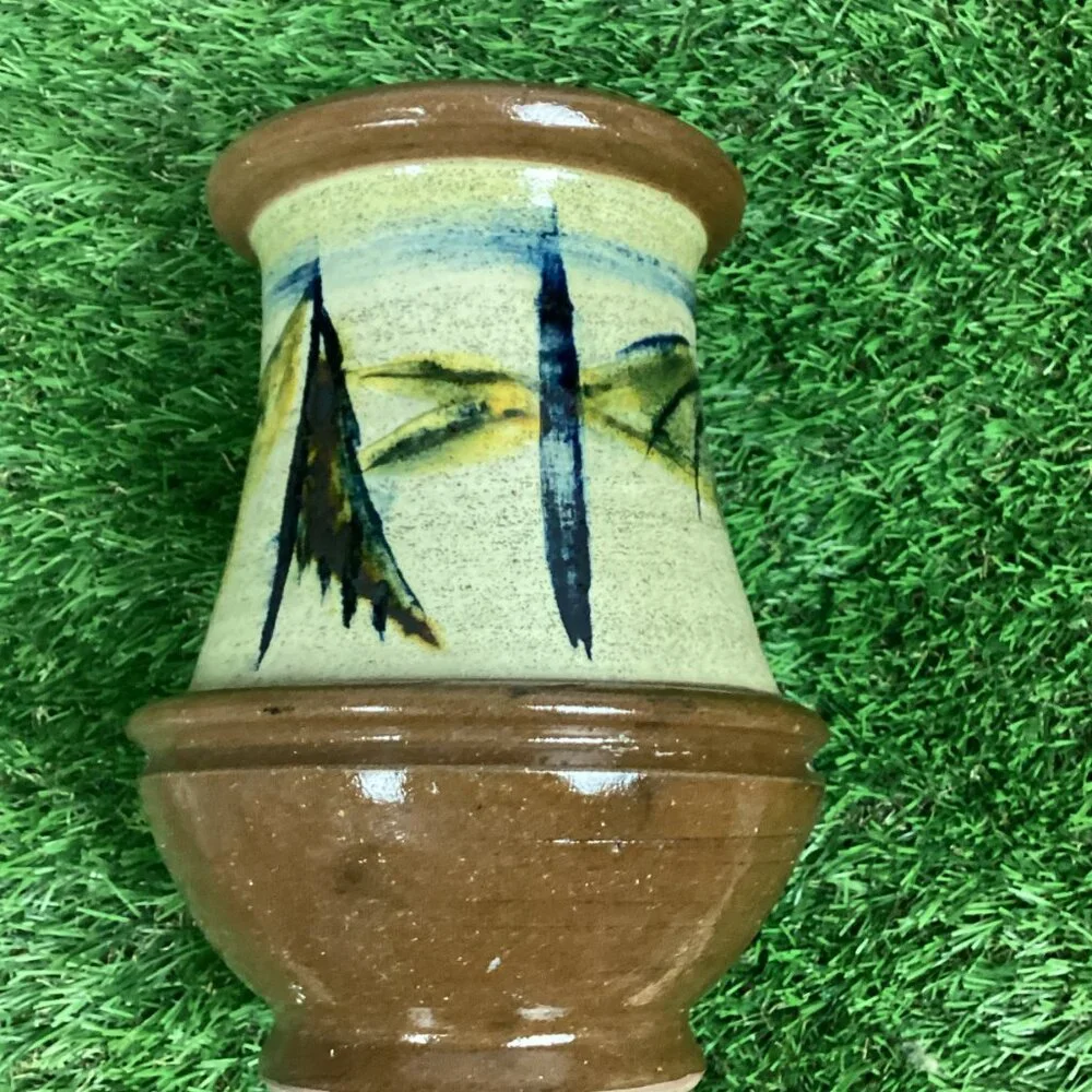 Vintage Hand Painted Vase Pottery